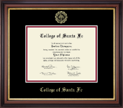 College of Santa Fe Gold Embossed Diploma Frame in Regency Gold