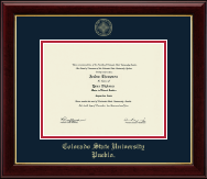 Colorado State University Pueblo Gold Embossed Diploma Frame in Gallery