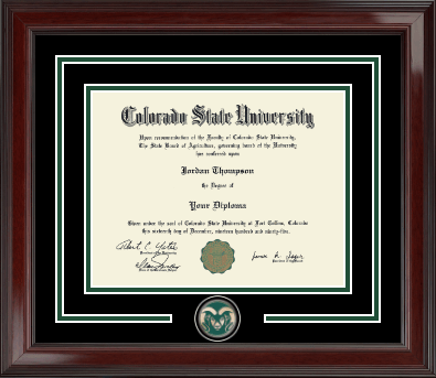 Colorado State University diploma frame - Spirit Medallion Diploma Frame in Encore