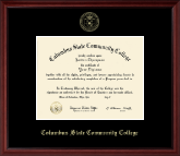 Columbus State Community College Gold Embossed Diploma Frame in Camby