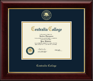 Centralia College diploma frame - Gold Embossed Diploma Frame in Gallery