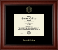 Central College Gold Embossed Diploma Frame in Cambridge