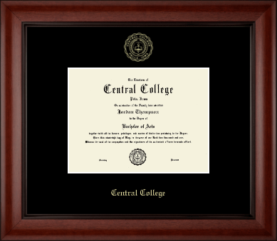 Central College diploma frame - Gold Embossed Diploma Frame in Cambridge