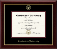Cumberland University Gold Embossed Diploma Frame in Gallery