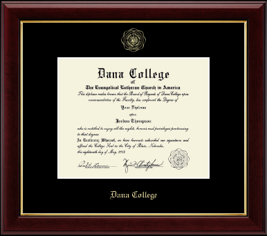 Dana College diploma frame - Gold Embossed Diploma Frame in Gallery