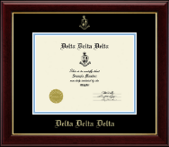 Delta Delta Delta Sorority certificate frame - Embossed Certificate Frame in Gallery