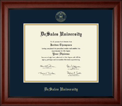 DeSales University diploma frame - Gold Embossed Diploma Frame in Cambridge