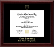 Duke University diploma frame - Gold Embossed Diploma Frame in Gallery