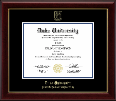 Duke University diploma frame - Gold Embossed Diploma Frame in Gallery