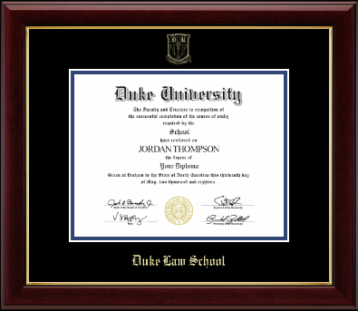 Duke University diploma frame - Gold Embossed Diploma Frame in Gallery