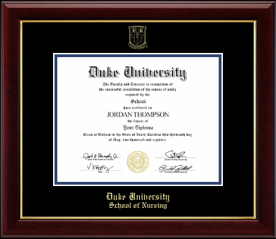 Duke University diploma frame - Gold Embossed Diploma Frame in Gallery