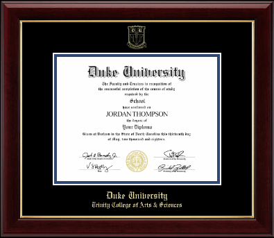 Duke University diploma frame - Gold Embossed Diploma Frame in Gallery
