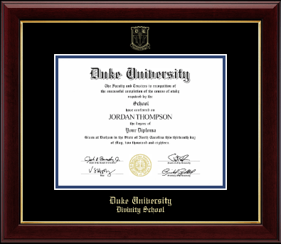 Duke University diploma frame - Gold Embossed Diploma Frame in Gallery
