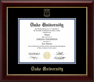 Duke University diploma frame - Gold Embossed Diploma Frame in Gallery