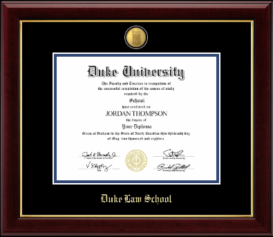 Duke University diploma frame - 23K Diploma Frame in Gallery