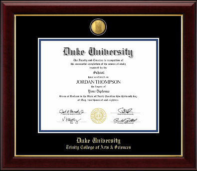 Duke University diploma frame - 23K Diploma Frame in Gallery