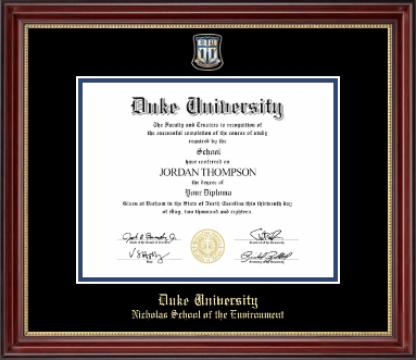 Duke University diploma frame - Masterpiece Medallion Diploma Frame in Kensington Gold