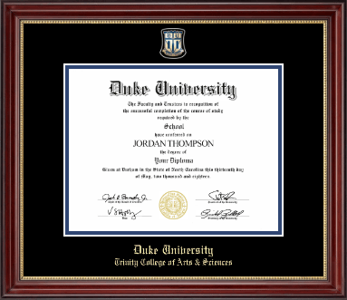 Duke University diploma frame - Masterpiece Medallion Diploma Frame in Kensington Gold