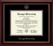 Evangel University Gold Embossed Diploma Frame in Gallery