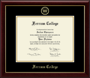 Ferrum College Gold Embossed Diploma Frame in Gallery