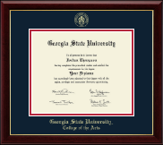 Georgia State University Gold Embossed Diploma Frame in Gallery