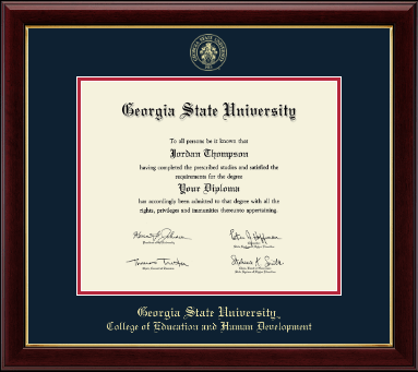 Georgia State University diploma frame - Gold Embossed Diploma Frame in Gallery