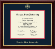 Georgia State University Gold Embossed Diploma Frame in Gallery