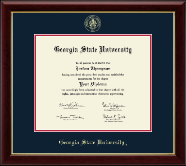 Georgia State University diploma frame - Gold Embossed Diploma Frame in Gallery