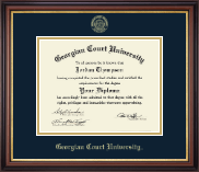 Georgian Court University diploma frame - Gold Embossed Diploma Frame in Regency Gold