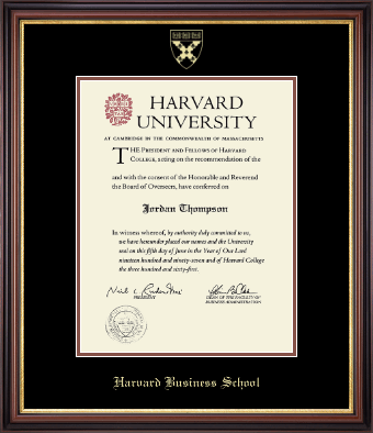 Harvard University diploma frame - Gold Embossed Diploma Frame in Regency Gold