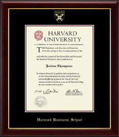 Gold Embossed Diploma Frame