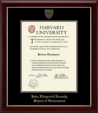 Harvard University diploma frame - Gold Embossed Diploma Frame in Gallery