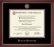 Harvard University Masterpiece Medallion Diploma Frame in Kensington Gold