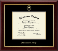 Hiwassee College Gold Embossed Diploma Frame in Gallery