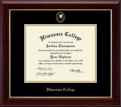 Hiwassee College diploma frame - Gold Embossed Diploma Frame in Gallery
