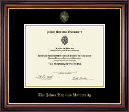 Gold Embossed Certificate Frame
