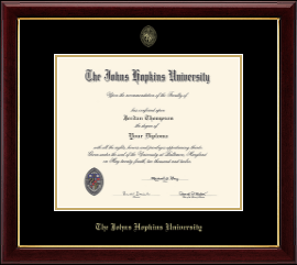 Gold Embossed Diploma Frame