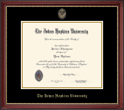 Johns Hopkins University Masterpiece Medallion Diploma Frame in Kensington Gold