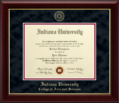 Indiana University Bloomington diploma frame - Gold Embossed Diploma Frame in Gallery