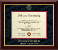 Indiana University Bloomington diploma frame - Gold Embossed Diploma Frame in Gallery