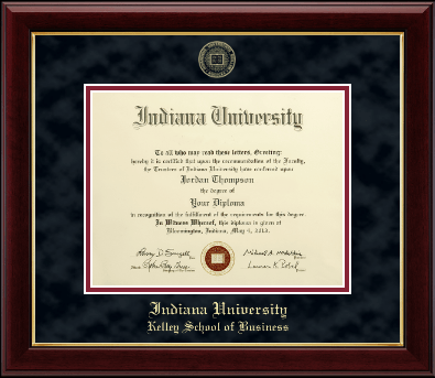 Indiana University Bloomington diploma frame - Gold Embossed Diploma Frame in Gallery