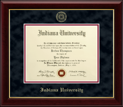 Indiana University Bloomington diploma frame - Gold Embossed Diploma Frame in Gallery