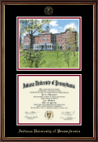 Indiana University of Pennsylvania diploma frame - Campus Scene Diploma Frame in Williamsburg