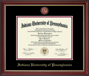 Indiana University of Pennsylvania Masterpiece Medallion Diploma Frame in Kensington Gold
