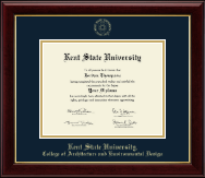 Kent State University diploma frame - Gold Embossed Diploma Frame in Gallery