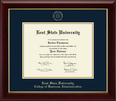 Kent State University diploma frame - Gold Embossed Diploma Frame in Gallery