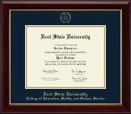 Kent State University diploma frame - Gold Embossed Diploma Frame in Gallery