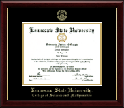 Kennesaw State University diploma frame - Gold Embossed Diploma Frame in Gallery