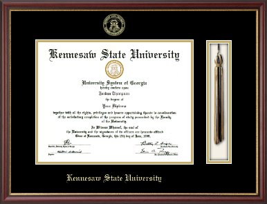 Kennesaw State University diploma frame - Tassel & Cord Diploma Frame in Newport
