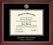 Kutztown University diploma frame - Masterpiece Medallion Diploma Frame in Kensington Gold